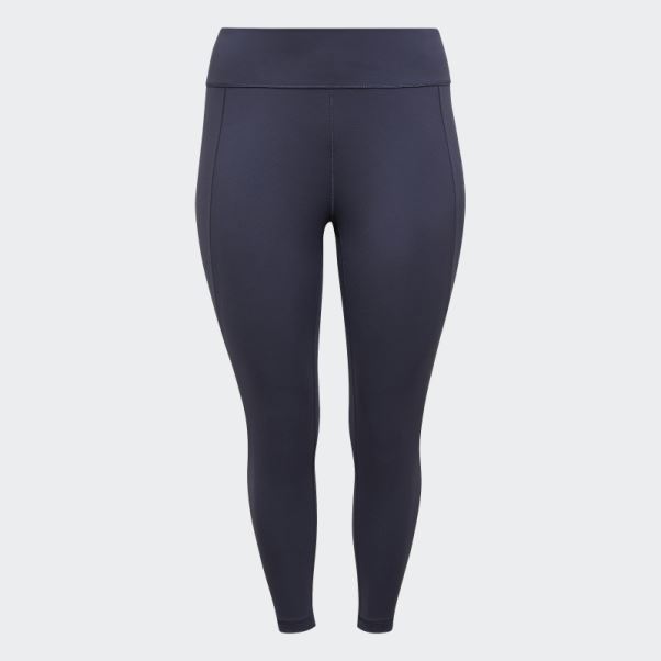 Adidas Yoga Studio 7/8 Leggings (taille Plus) Bleu Marine Chaud