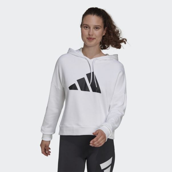 Sweat à Capuche Adidas Sportswear Future Icons Blanc