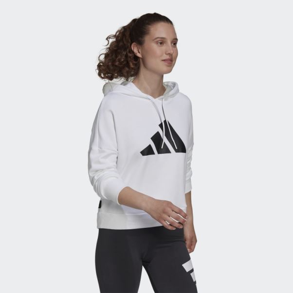 Sweat à Capuche Adidas Sportswear Future Icons Blanc
