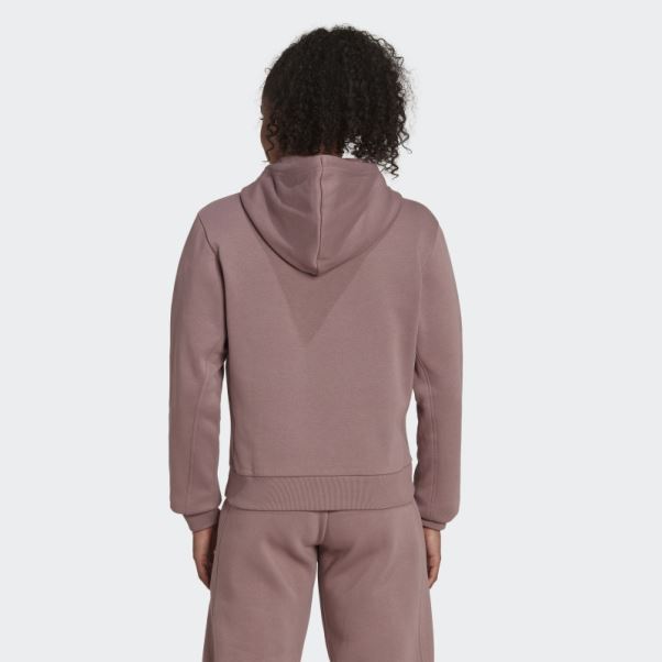 Sweat à Capuche Zippé En Polaire All Szn Violet Adidas