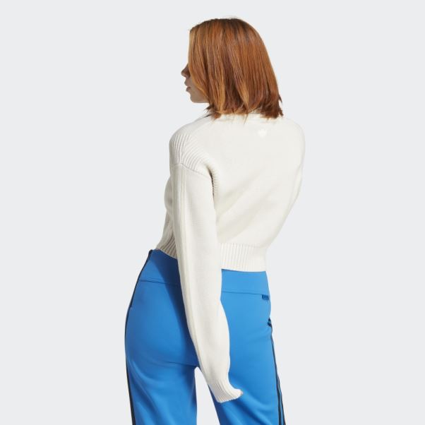 Veste De Survêtement En Maille Version Bleu Blanc Adidas
