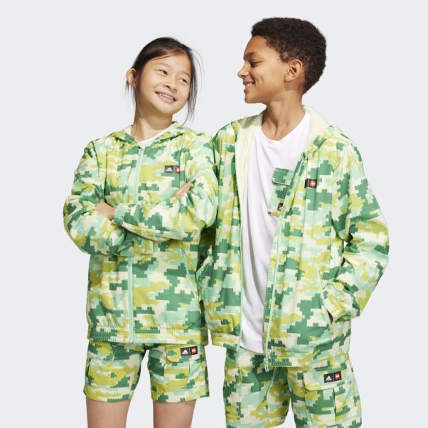 Coupe Vent Adidas X Lego Play Vert Chaud