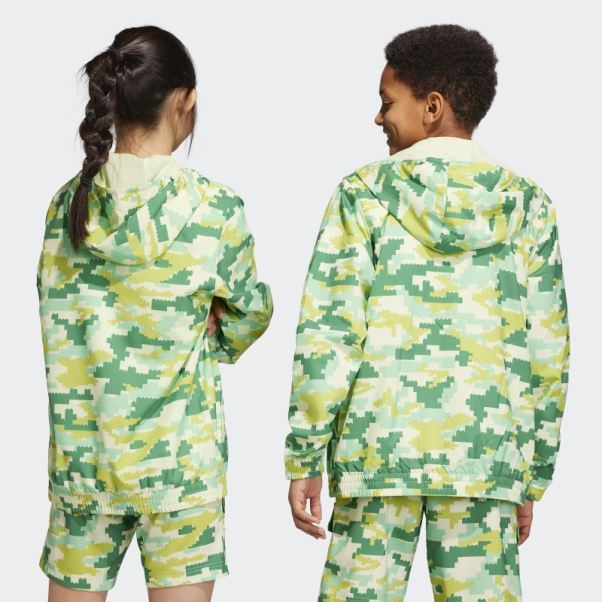 Coupe Vent Adidas X Lego Play Vert Chaud