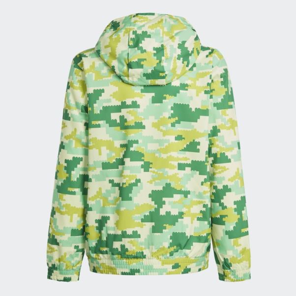 Coupe Vent Adidas X Lego Play Vert Chaud
