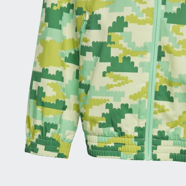 Coupe Vent Adidas X Lego Play Vert Chaud