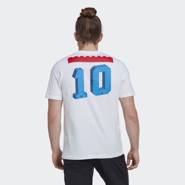 T-shirt Graphique Adidas X Lego Soccer Blanc Mode