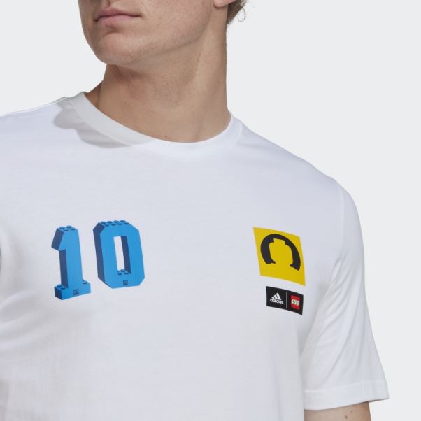 T-shirt Graphique Adidas X Lego Football Blanc