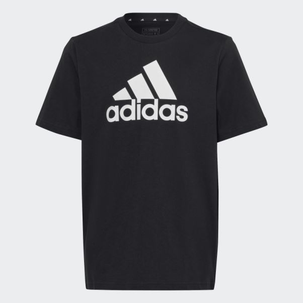 T-shirt Ample En Coton Noir à Gros Logo Adidas Adidas