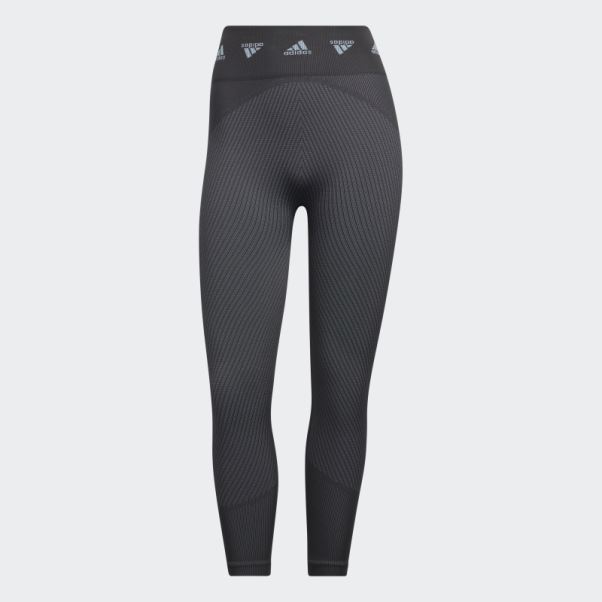 Legging Aeroknit Training 7/8 Gris Adidas