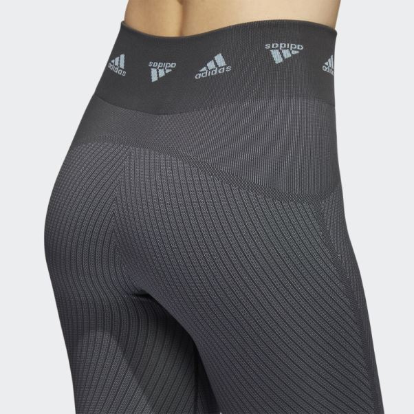 Legging Aeroknit Training 7/8 Gris Adidas