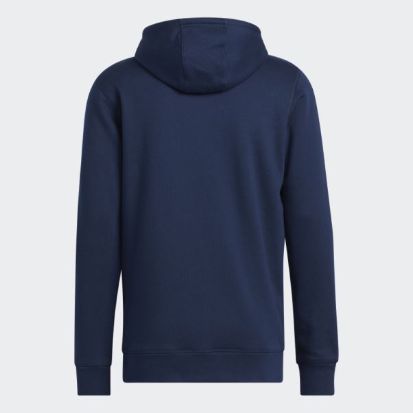 Adidas Sweat à Capuche En Molleton Bleu Marine Mode