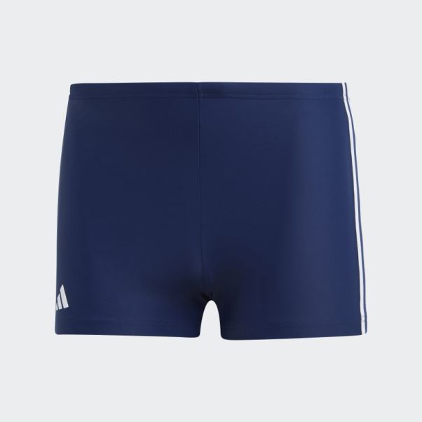 Boxer De Bain Adidas Classic 3 Bandes Bleu Marine