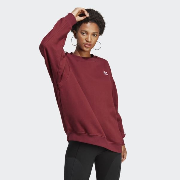 Sweat Oversize Adicolor Classics Adidas Rouge