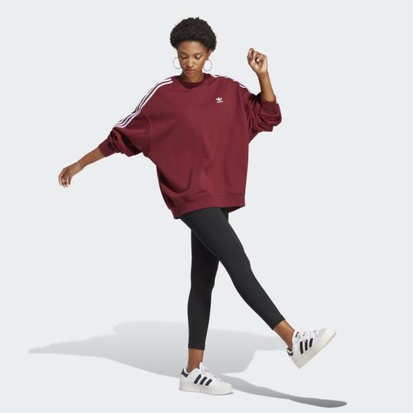 Sweat Oversize Adicolor Classics Adidas Rouge