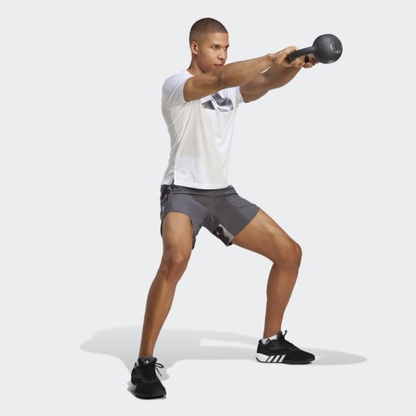 Short D'entraînement Adidas Conçu Pour Le Mouvement Gris