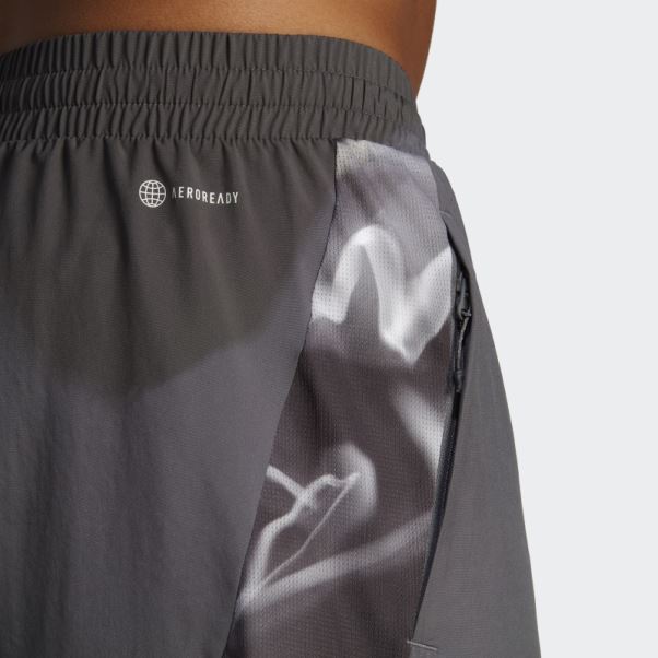 Short D'entraînement Adidas Conçu Pour Le Mouvement Gris