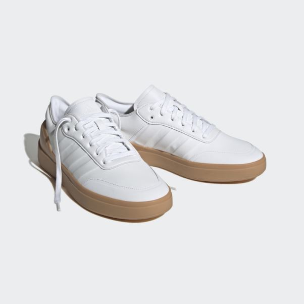 Chaussures Adidas Court Revival Blanches