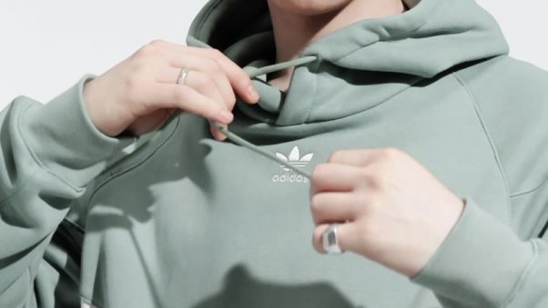 Adidas Rekive Sweat à Capuche Mode Argent Vert