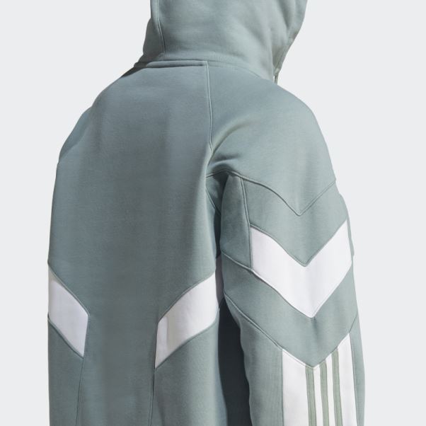 Adidas Rekive Sweat à Capuche Mode Argent Vert