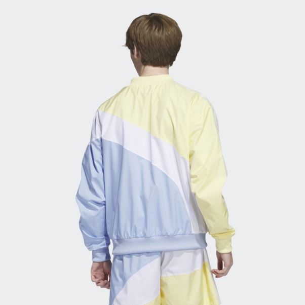 Veste De Survêtement Tissée Adidas Swirl Jaune