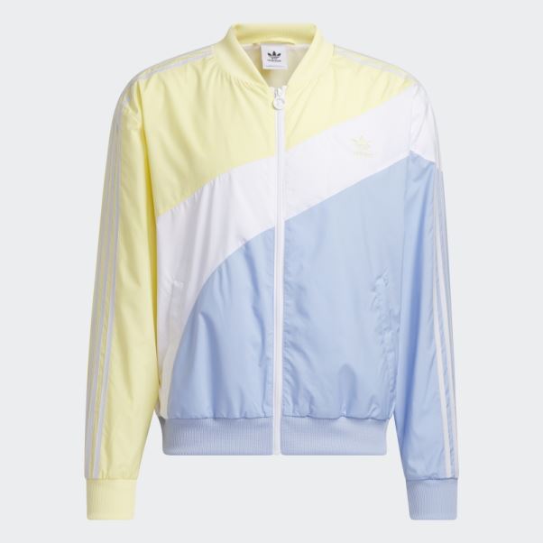 Veste De Survêtement Tissée Adidas Swirl Jaune