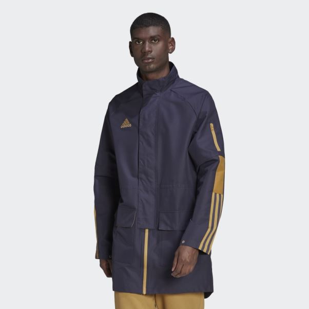 Parka Tiro Bleu Marine Adidas