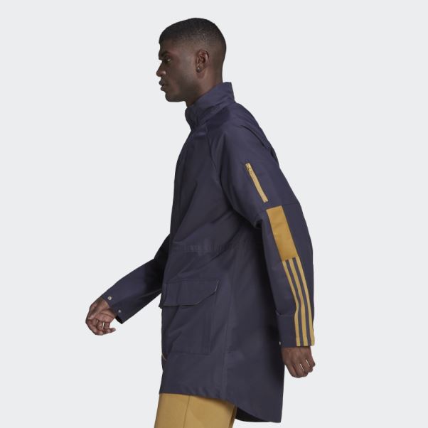 Parka Tiro Bleu Marine Adidas