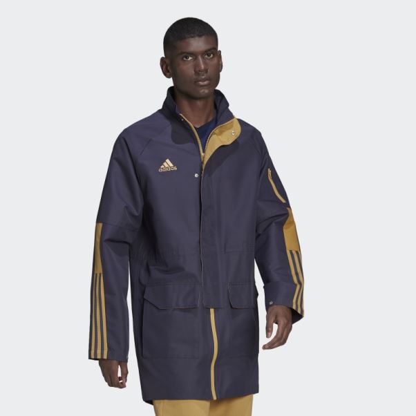 Parka Tiro Bleu Marine Adidas