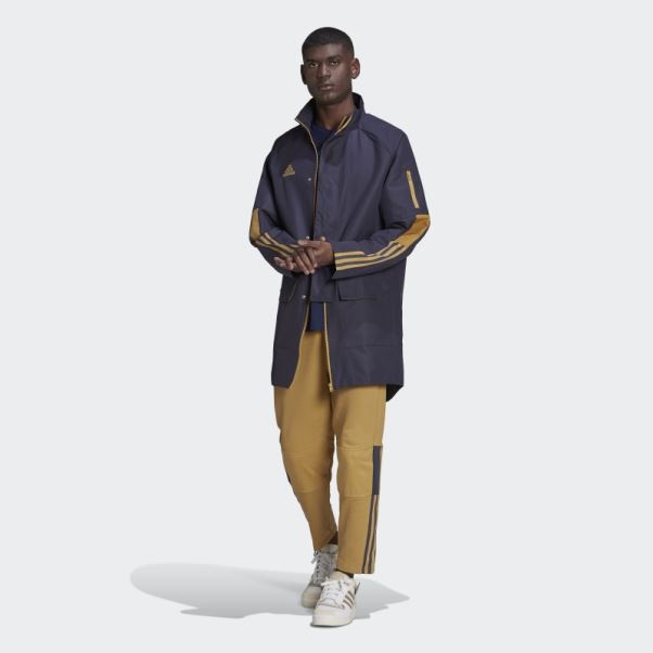 Parka Tiro Bleu Marine Adidas