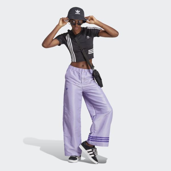 Pantalon De Survêtement Large Adidas Lilas
