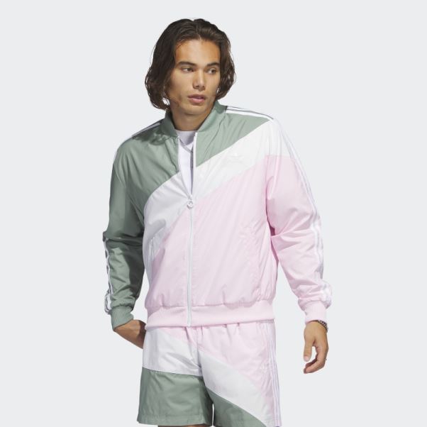 Veste De Survêtement Swirl Woven Adidas Argent Vert