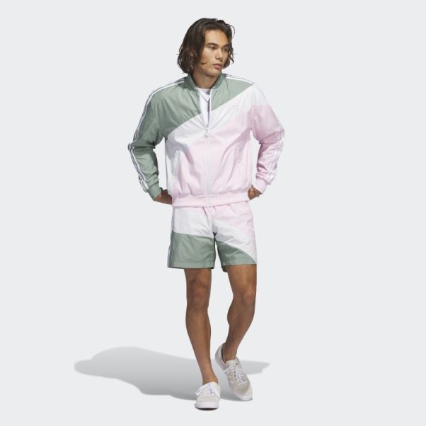 Veste De Survêtement Swirl Woven Adidas Argent Vert