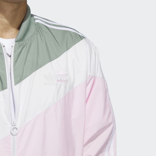 Veste De Survêtement Swirl Woven Adidas Argent Vert