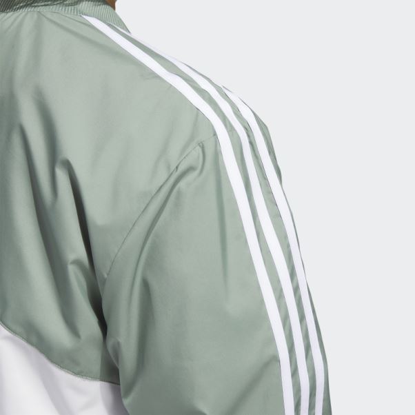 Veste De Survêtement Swirl Woven Adidas Argent Vert