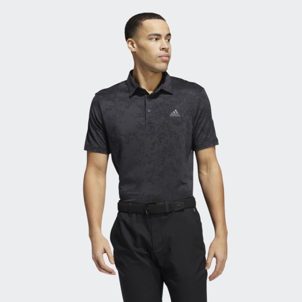 Adidas Polo Jacquard Carbone