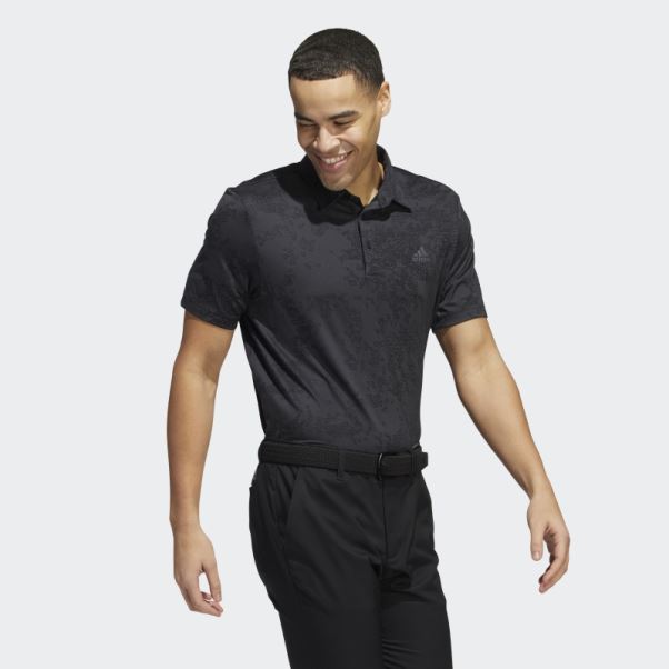 Adidas Polo Jacquard Carbone