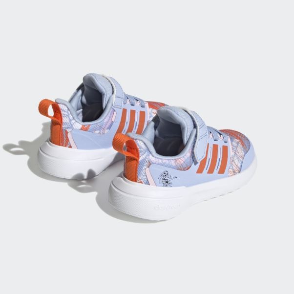 Adidas X Disney Fortarun 2.0 Moana Cloudfoam Elastic Lace Top Strap Shoes Fashion Bleu Aube