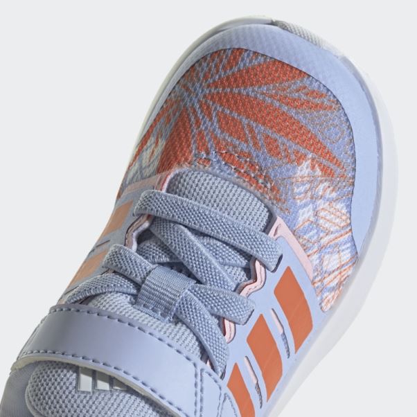 Adidas X Disney Fortarun 2.0 Moana Cloudfoam Elastic Lace Top Strap Shoes Fashion Bleu Aube