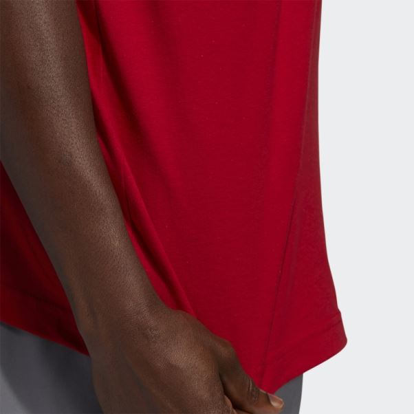 Tee Shirt Adidas Rouge