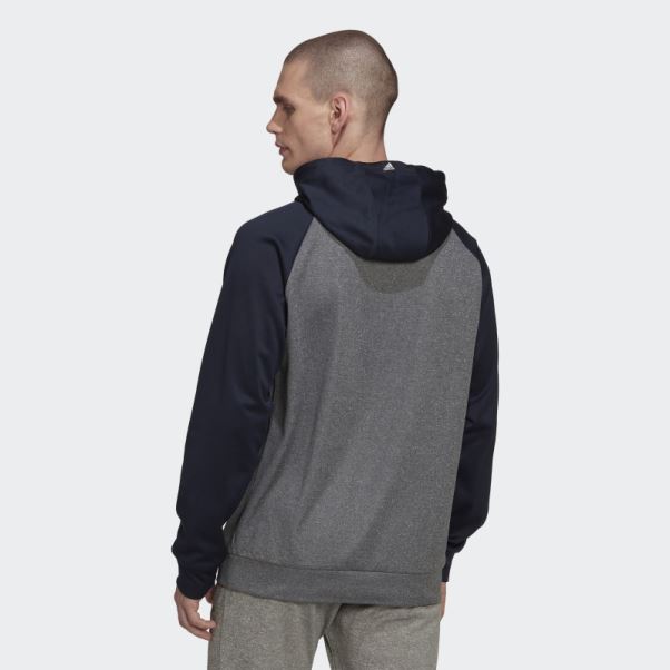 Sweat à Capuche Adidas Aeroready Game And Go Camouflage Gris