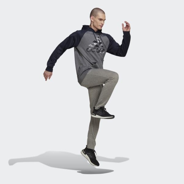 Sweat à Capuche Adidas Aeroready Game And Go Camouflage Gris