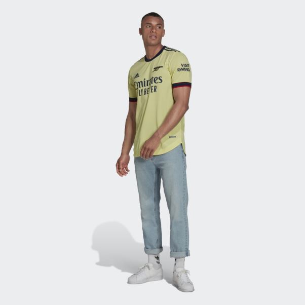 Arsenal 21/22 Away Authentique Maillot Perle Citrine Adidas
