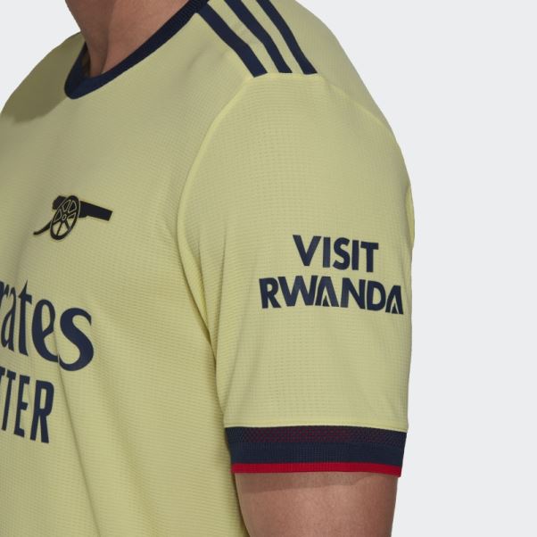 Arsenal 21/22 Away Authentique Maillot Perle Citrine Adidas