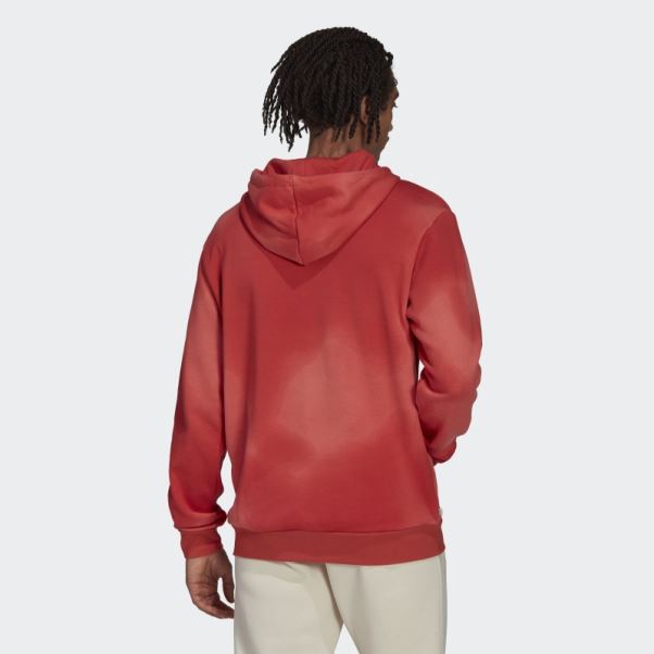 Adidas Sweat à Capuche Rouge Graphics Mellow Ride Club