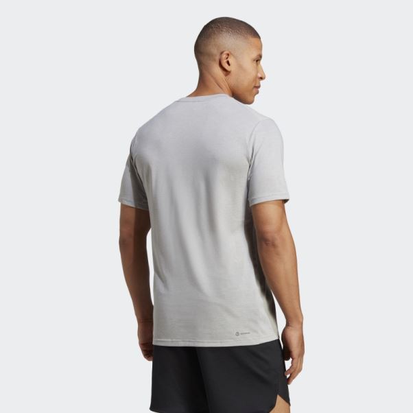 T-shirt D'entraînement à Logo Feelready Train Essentials Adidas Gris Moyen