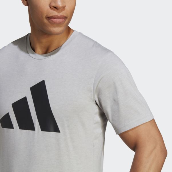 T-shirt D'entraînement à Logo Feelready Train Essentials Adidas Gris Moyen