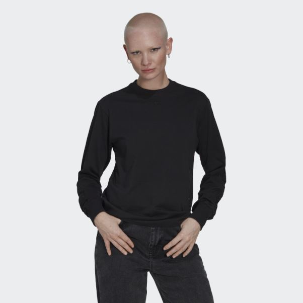 Tee Shirt Manches Longues Adidas Noir