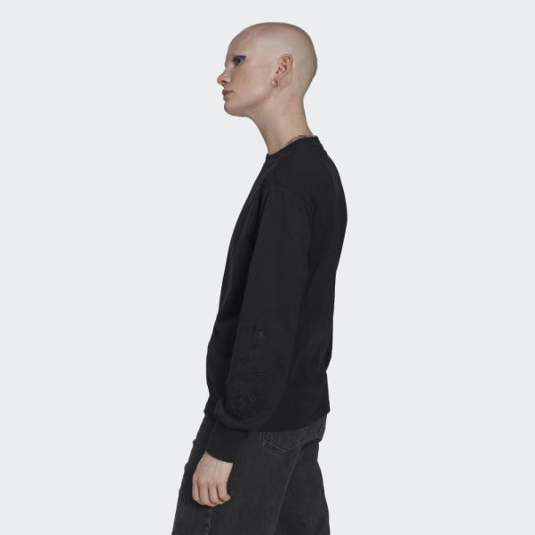 Tee Shirt Manches Longues Adidas Noir