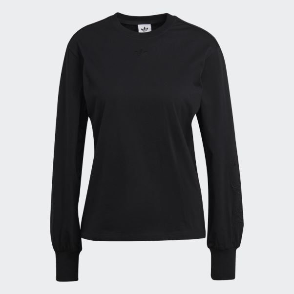 Tee Shirt Manches Longues Adidas Noir
