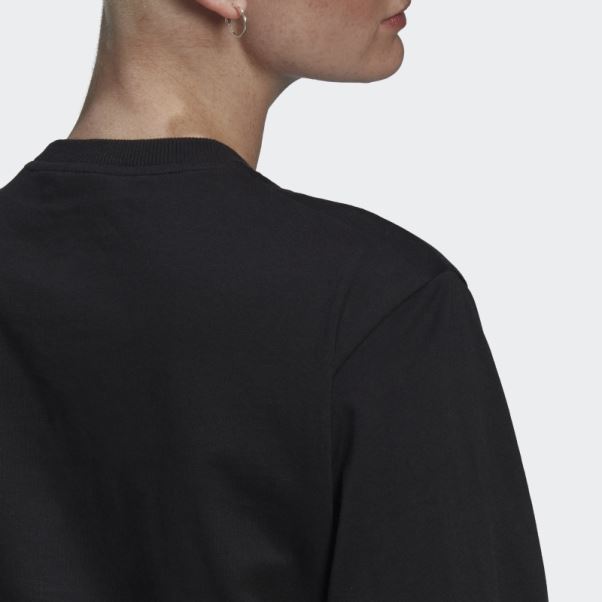 Tee Shirt Manches Longues Adidas Noir
